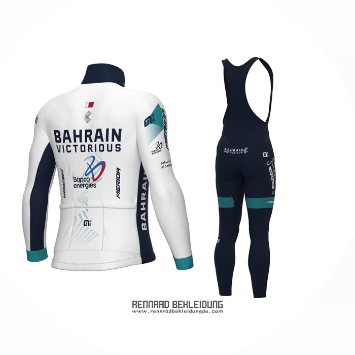 2024 Fahrradbekleidung Bahrain Victorious Wei Trikot Langarm Und Tragerhose